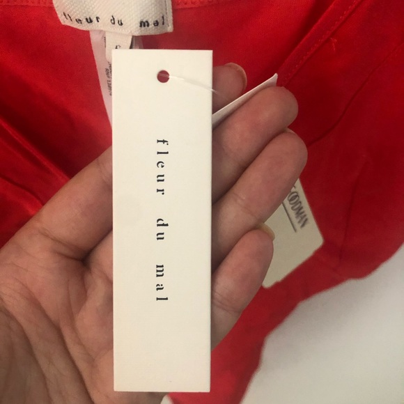 Fleur du mal red bodysuit - Picture 5 of 5